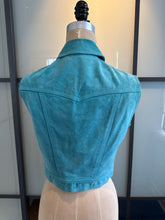 Load image into Gallery viewer, Versus Versace Teal Blue Suede Vest
