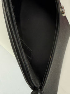 Christian Lacroix Black Silk Satin Evening Bag