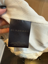 Load image into Gallery viewer, Burberry Size 38 Ivory White Leather Hook Eye Jacket
