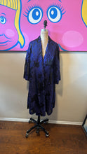 Load image into Gallery viewer, Escada Size 36 Blue &amp; Black Evening Coat
