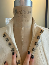 Load image into Gallery viewer, Burberry Size 38 Ivory White Leather Hook Eye Jacket
