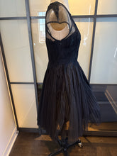 Load image into Gallery viewer, MCQ Alexander McQueen Size IT 36 Black Tulle Feather Lace Dress
