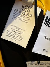 Load image into Gallery viewer, Moschino Black &amp; Yellow Satin Bow Pants
