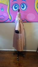 Load image into Gallery viewer, St. John Size P Pink &amp; Black Satin Short Sleeve Barbie Coat
