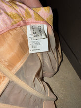 Load image into Gallery viewer, Moschino Size 6 Peach Strapless Funny Face Dress
