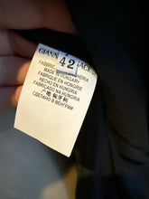 Load image into Gallery viewer, Versace Collection Size 42 Black &amp; Pink Wool &amp; Velvet Funnel Neck Coat
