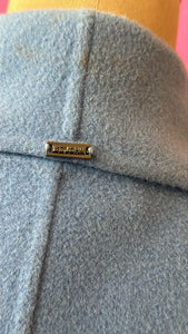 St. John Size S Blue Wool & Angora Coat