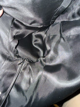 Load image into Gallery viewer, Moschino Black Wool Taffeta Ruffle Pea Coat
