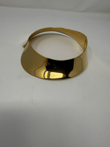 Louis Vuitton Gold Metal Peter Pan Collar Choker Necklace