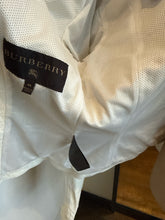 Load image into Gallery viewer, Burberry Size 38 Ivory White Leather Hook Eye Jacket
