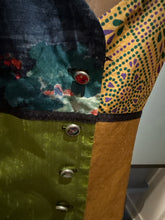 Load image into Gallery viewer, Todd Oldham Size S Purple Yellow Black Patchwork Vest
