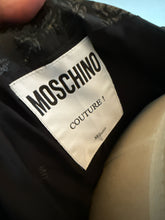 Load image into Gallery viewer, Moschino Size 6 Black Moto Silver Snaps Dress
