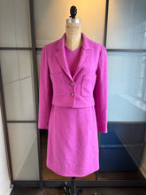 Load image into Gallery viewer, Chanel Size S/M Pink Wool 2 Piece Coat Dress
