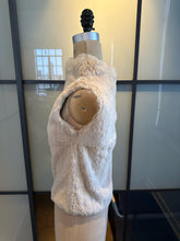 Load image into Gallery viewer, Izzue Size XS Cream Angora Funnel Neck Vest
