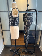 Load image into Gallery viewer, Moschino Jeans Vintage Black Lace 2 pc Pant &amp; Top Set
