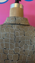 Load image into Gallery viewer, St. John Size 6 Gold &amp; Silver Knit Evening Coat
