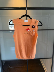 Moschino Peach Cashmere Knit Knitting Sweater