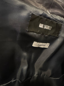 Karl Lagerfeld Size 38 Gray Puffer Jacket