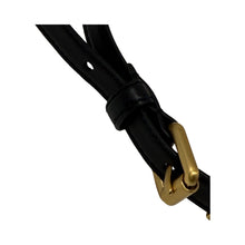 Load image into Gallery viewer, Moschino Gold Metal Chain Black Leather Belt

