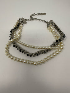 Moschino 30th Aniversar Faux Pearl Chain Necklace Archivio