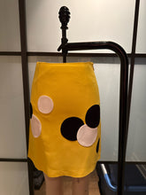Load image into Gallery viewer, Moschino Cheap &amp; Chic Yellow &amp; Black Polka Dot Skirt The Nanny

