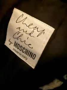 Moschino Cheap & Chic  Black White Question Mark Wool & Mohair Jacket