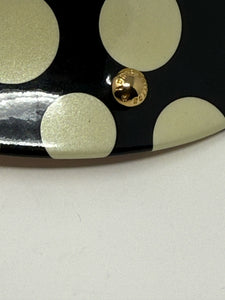 Louis Vuitton x Yayoi Kusama Black & White Polka Dot Peter Pan Collar Choker