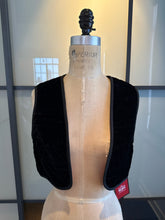 Load image into Gallery viewer, Anthony Muto AM/PM Size S/M Black &amp; Orange Velvet Vest
