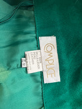 Load image into Gallery viewer, Complice Size 4 Teal Green Suede Pencil Skirt
