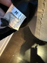 Load image into Gallery viewer, Mindy &amp; Friends Size M Black &amp; SilverVelvet Bomber Jacket
