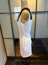 Load image into Gallery viewer, Moschino Size 4 White &amp; Pink Black Bow Ribbon Dress NWT

