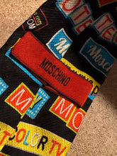 Load image into Gallery viewer, Moschino Motel Sign Silk Men's Necktie
