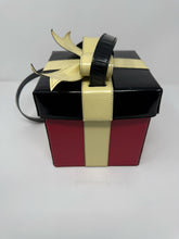 Load image into Gallery viewer, Moschino Red &amp; Black Leather Box Bag
