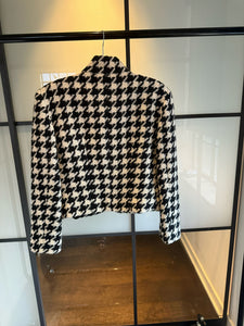 Moschino Cheap & Chic  Black White Question Mark Wool & Mohair Jacket