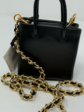 Load image into Gallery viewer, Moschino Black Leather Mini Bag Necklace
