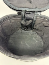 Load image into Gallery viewer, Moschino Black Leather Oval Quilted Heart Vanity Bag

