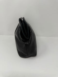 Moschino Black Leather Question Mark Clutch Bag Purse