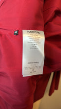 Load image into Gallery viewer, Tom Ford Burgundy V-Neck Long Sleeve  Dress

