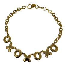 Load image into Gallery viewer, Moschino Gold X O Kisses Hugs Chain Necklace
