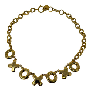 Moschino Gold X O Kisses Hugs Chain Necklace