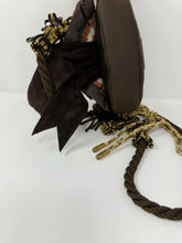 Load image into Gallery viewer, Moschino Brown Round Ribbon Bag Crossbody Purse
