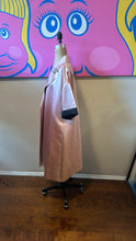 Load image into Gallery viewer, St. John Size P Pink &amp; Black Satin Short Sleeve Barbie Coat
