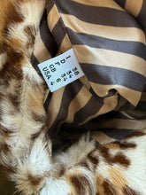 Load image into Gallery viewer, Moschino Cheap &amp; Chic Tan Goat Fur Cropped Short Sleeve Jacket
