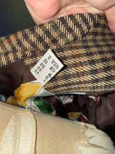 Load image into Gallery viewer, Moschino Size 8 Brown Plaid Equestrian Jacket
