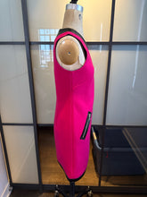 Load image into Gallery viewer, Moschino Pink &amp; Black Wool &amp; Faux Leather Trim Size 4  Dress
