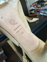 Load image into Gallery viewer, Alexander McQueen 38 Tan Suede Leather Slingbacks Heels Shoes
