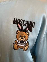 Load image into Gallery viewer, Moschino Playboy Baby Blue Bear Rabbit Bomber Jacket

