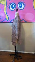 Load image into Gallery viewer, St. John Size 8 Pink &amp; Black Knit Boucle Coat
