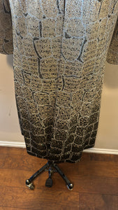 St. John Size 6 Gold & Silver Knit Evening Coat