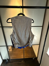 Load image into Gallery viewer, Moschino Cheap &amp; Chic Blue &amp; Black Fire Air Water Earth Vest
